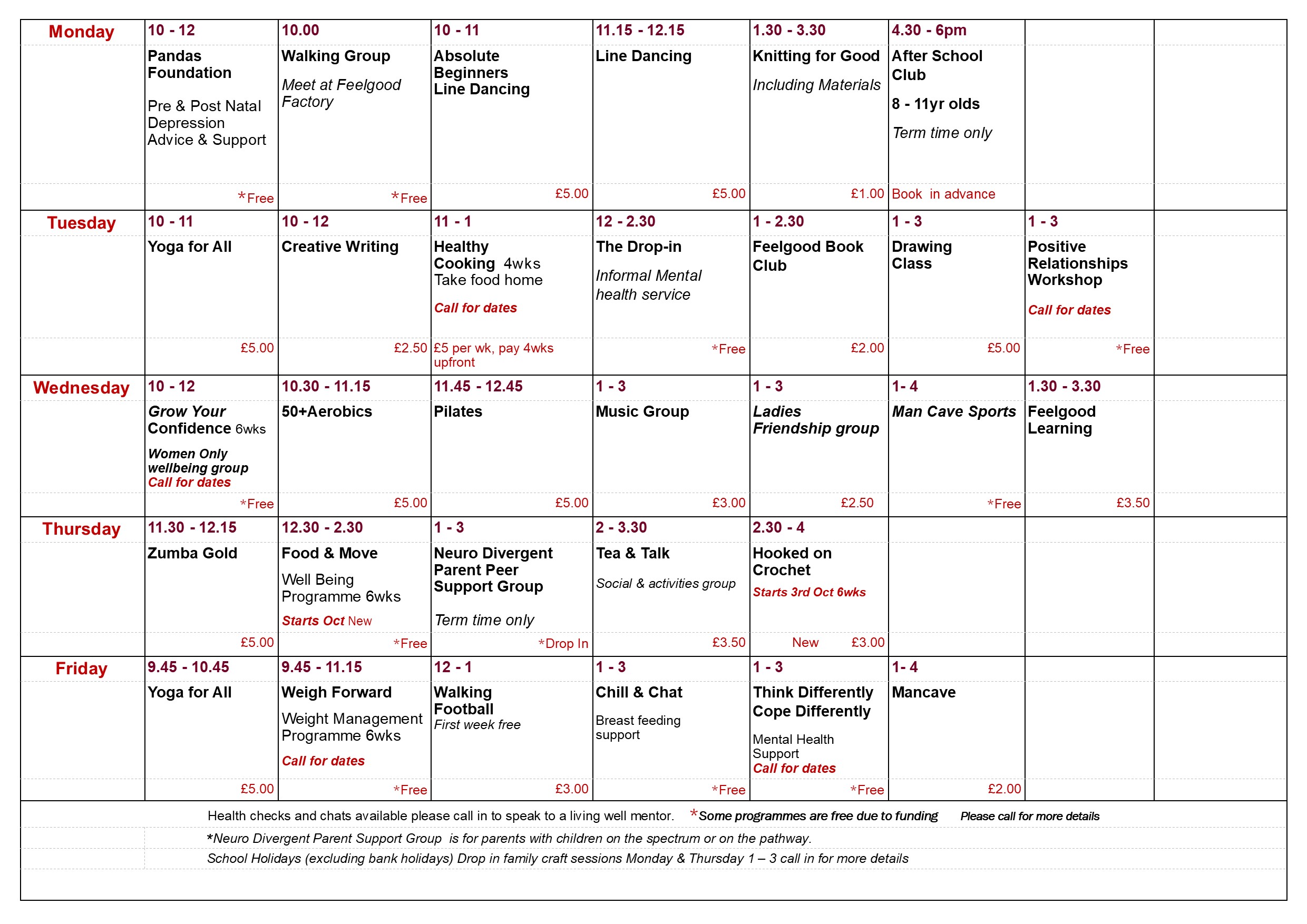 Time Table Oct Dec 24